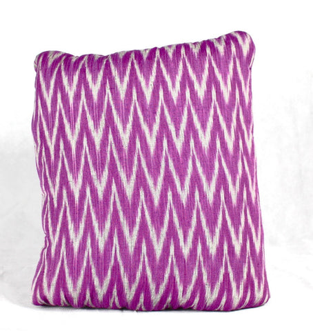 Ikkat Purple & Grey Professional Secret Pillow