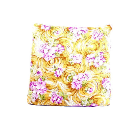 Sandy Beach with Violet Flowers Secret Pillow